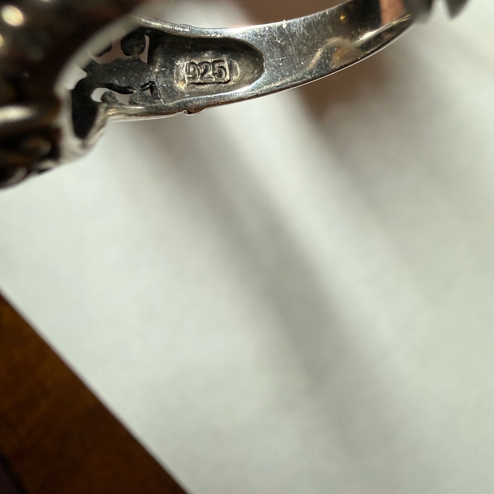 Silver And Agate Ring - image 6